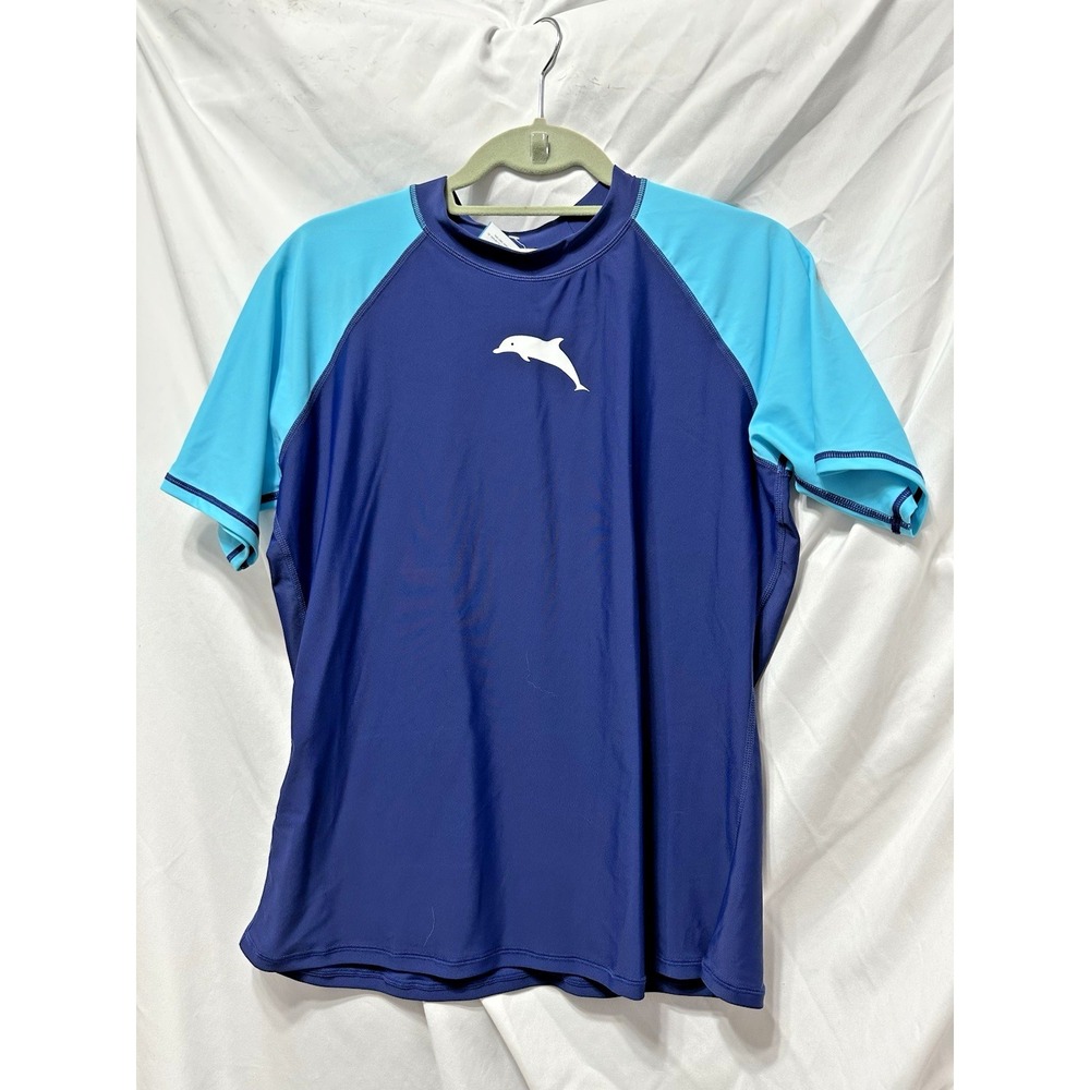 Halcurt Wave Serene Short Sleeve Rash Guard Shirt XL NWT Dolphin